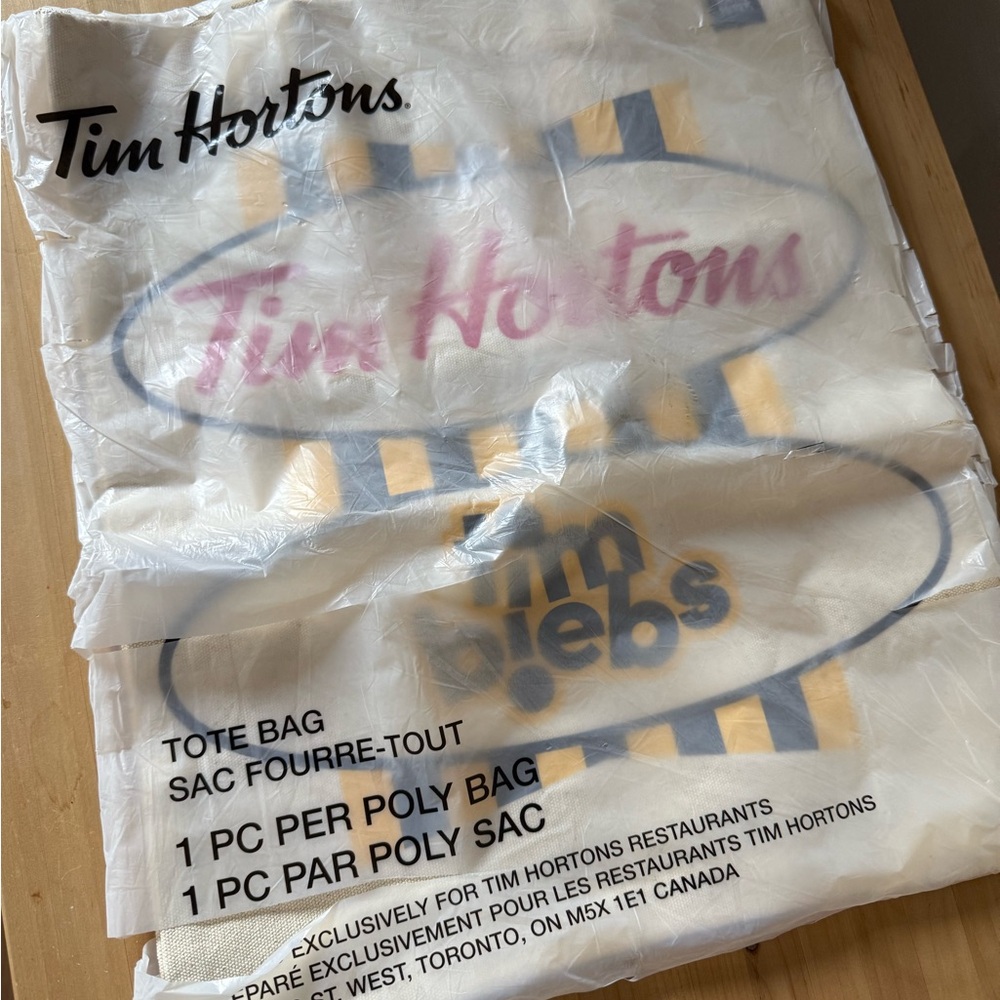Tim Biebs Tim Hortons tote